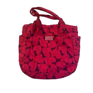 Marc by Marc Jacobs Tate Medium Heart-Print Nylon Tote